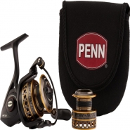 PENN Battle Spinning Reel Kit, Size 5000, Includes Reel Cover and Spare Anodized Aluminum Spool, Right/Left Handle Position, HT-100 Front Drag System