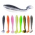 Dual-color chubby screw T-tail multi-color multi-weight soft bait fishing lure for boat fishing and bass fishing wholesale